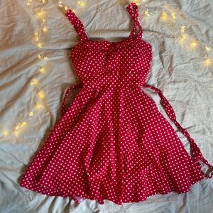 Red Polkadot 50s Dress